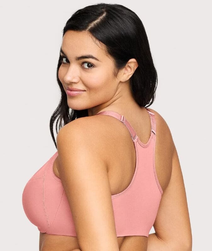Glamorise Front-Closure Smoothing WonderWire Bra - Apricot Bras