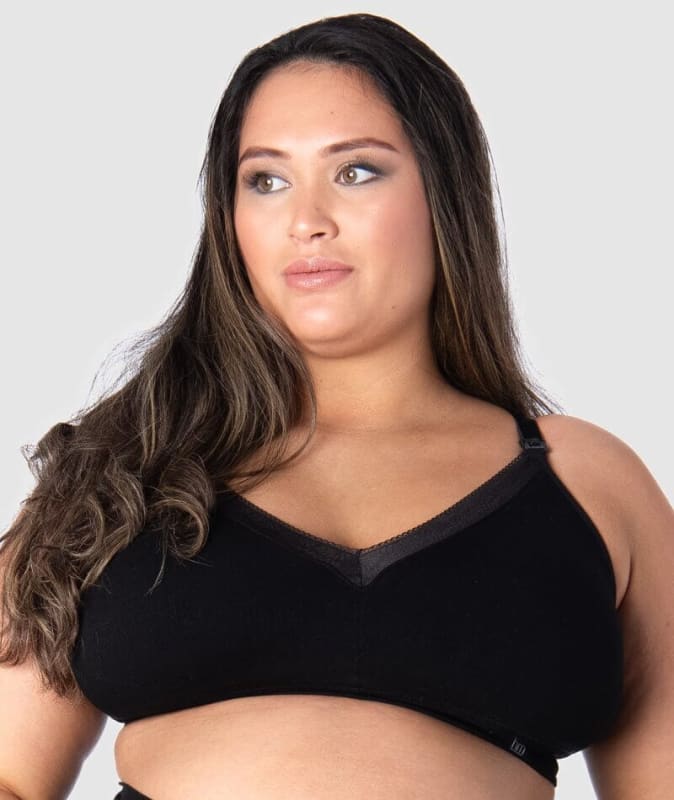 Hotmilk Caress Seamfree Bamboo Full Cup Wirefree Bra - Black Bras 