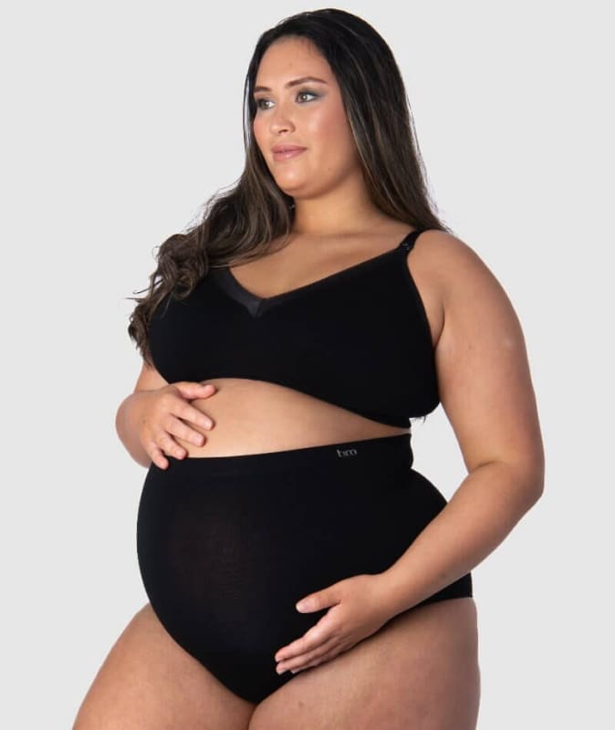 Hotmilk Caress Seamfree Bamboo Full Cup Wirefree Bra - Black Bras