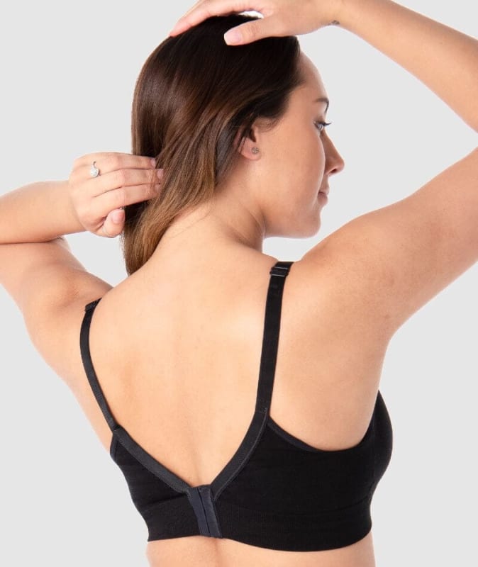 Hotmilk Caress Seamfree Bamboo Regular Wirefree Bra - Black Bras