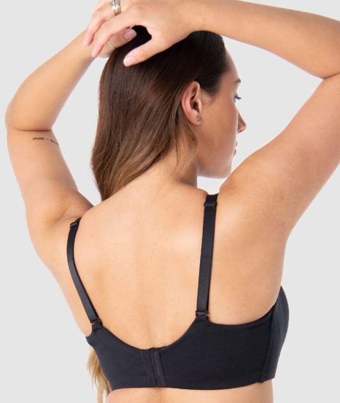 Hotmilk Embrace Leakproof T-Shirt Wirefree Bra - Black Bras 