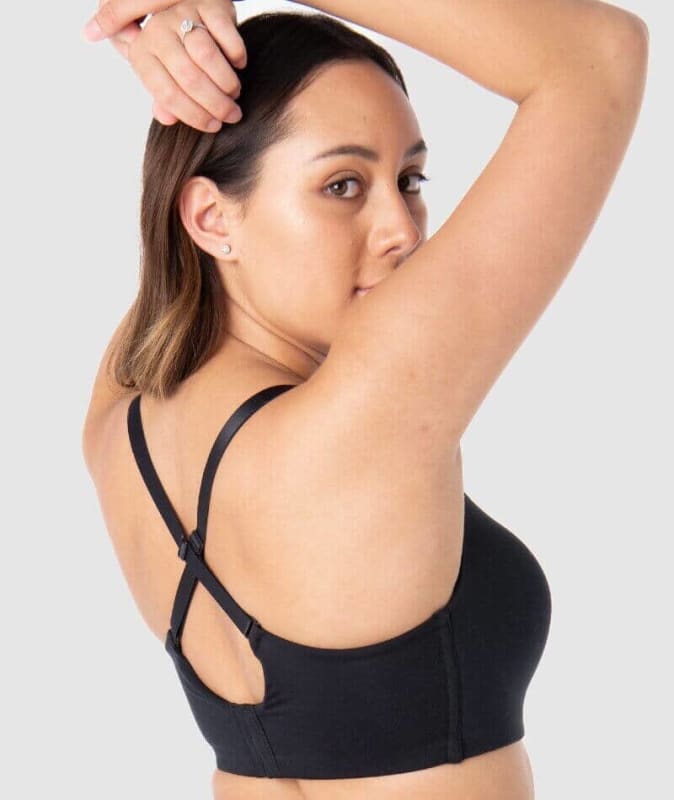 Hotmilk Embrace Leakproof T-Shirt Wirefree Bra - Black Bras