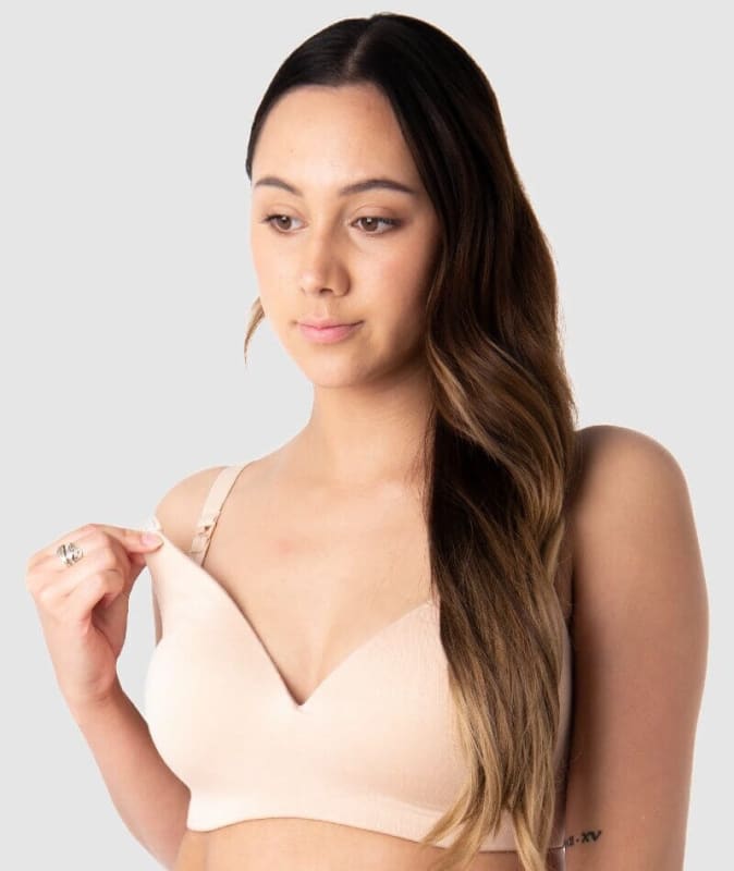 Hotmilk Embrace Leakproof T-Shirt Wirefree Bra - Frappe Bras 