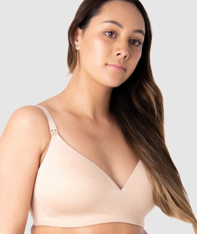 Hotmilk Embrace Leakproof T-Shirt Wirefree Bra - Frappe Bras 