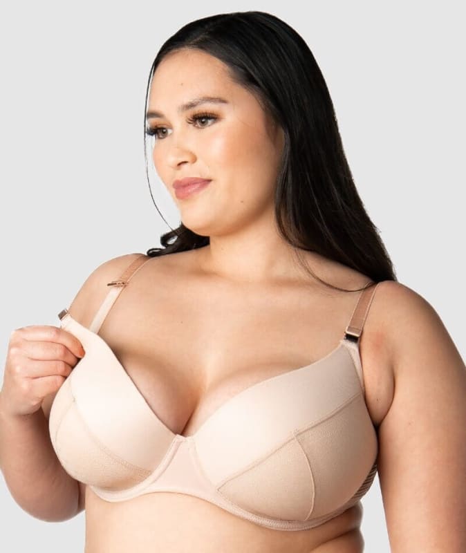 Hotmilk Lunar Eclipse Plunge Contour Nursing Bra - Naked Bras 