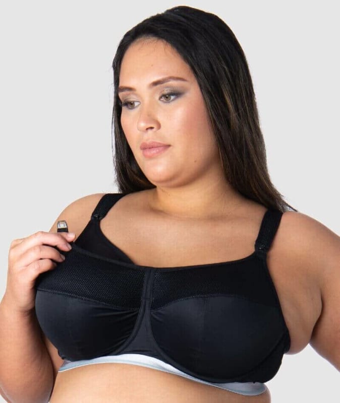 Hotmilk Reactivate Sports Nursing Bra - Black Bras