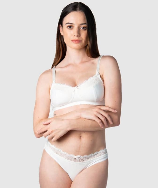 Hotmilk Show Off Nursing & Maternity Wire-free Bra - Ivory Bras