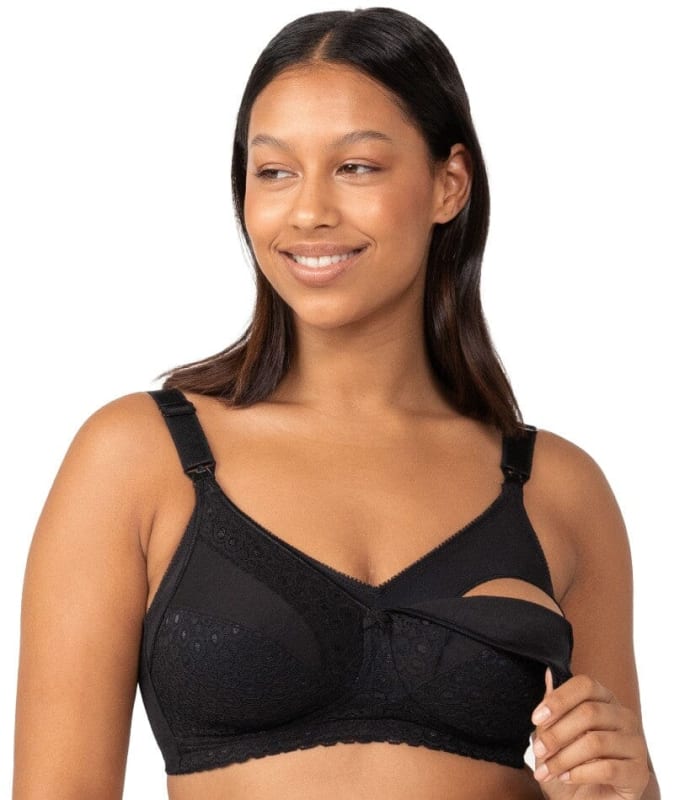 Triumph Lace Maternity Wire-free Bra - Black Bras