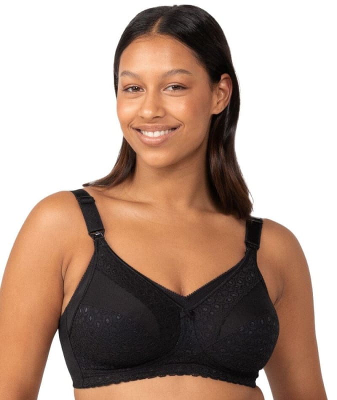Triumph Lace Maternity Wire-free Bra - Black Bras