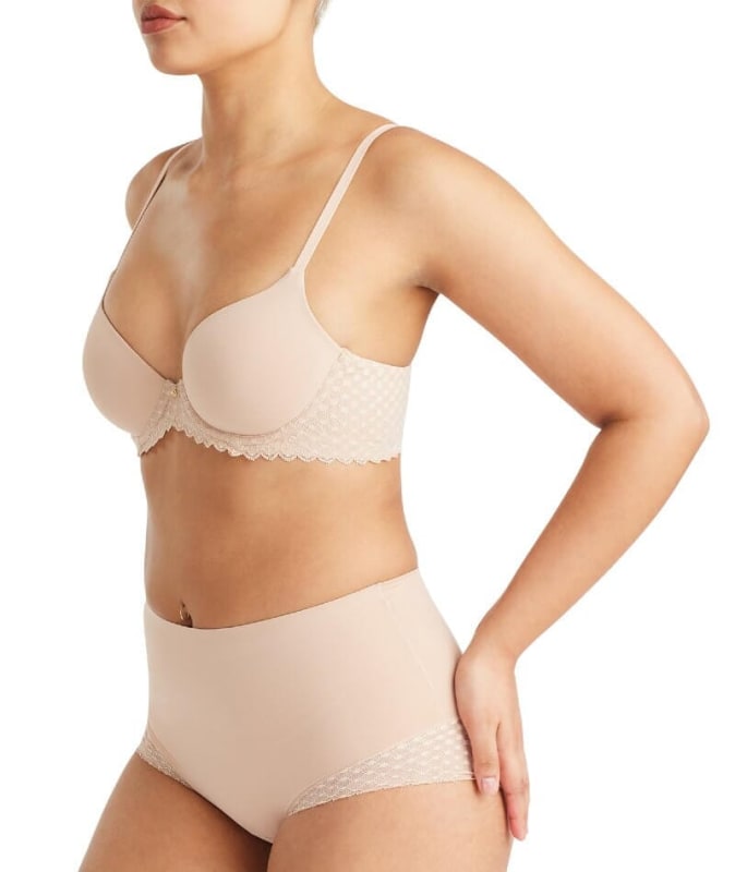 Nancy Ganz Revive Kiera Lace Contour Bra - Warm Taupe Bras