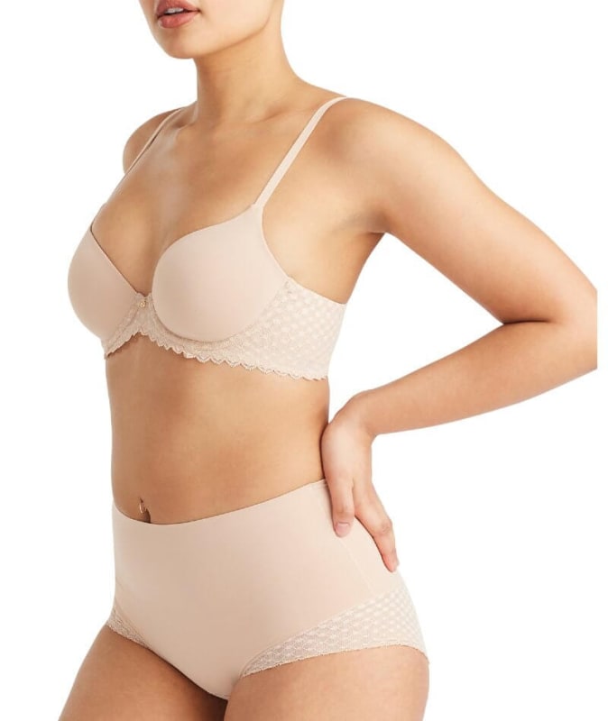 Nancy Ganz Revive Kiera Lace Contour Bra - Warm Taupe Bras