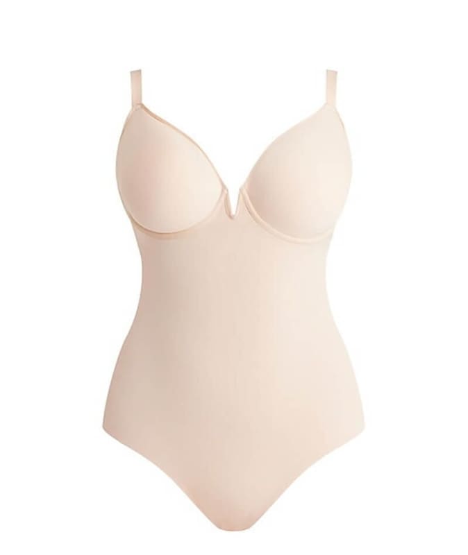 Nancy Ganz Sheer Infinity Bodysuit - Warm Taupe Shapewear