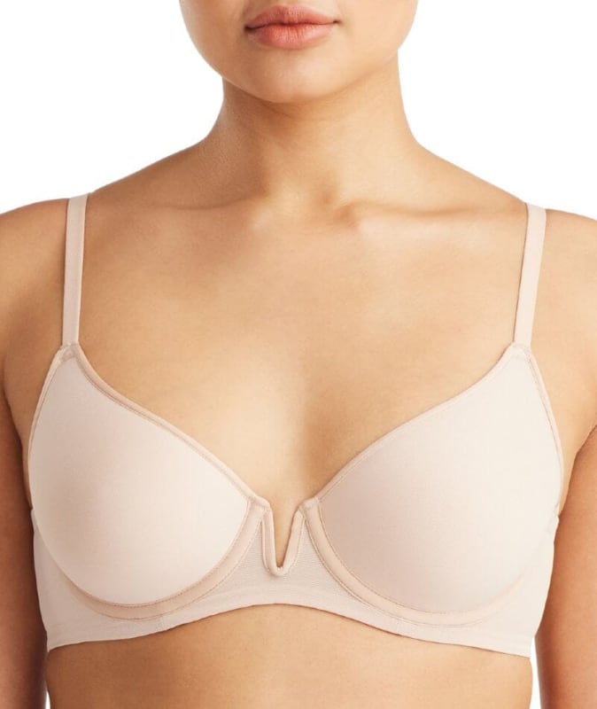 Nancy Ganz Sheer Infinity Contour Bra - Warm Taupe Bra 