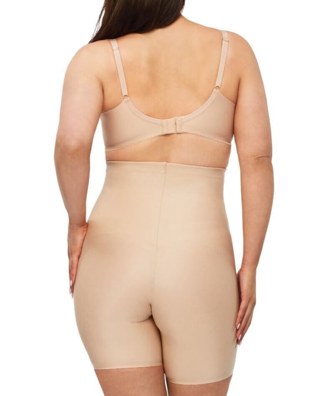 Nancy Ganz X-Factor High Waisted Thigh Shaper Short - Warm Taupe Shapewear