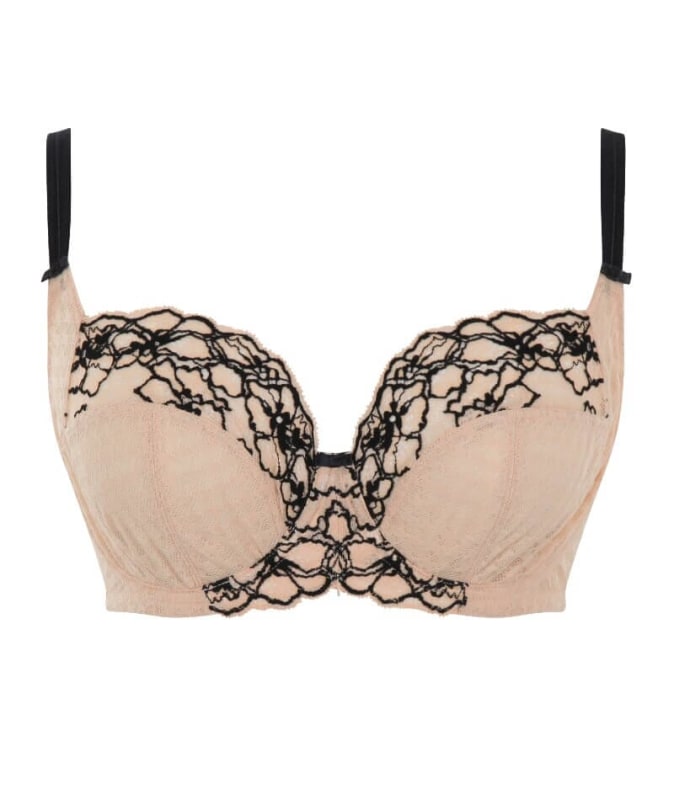 Panache Envy Full Cup Underwire Bra - Sand/Black Bras