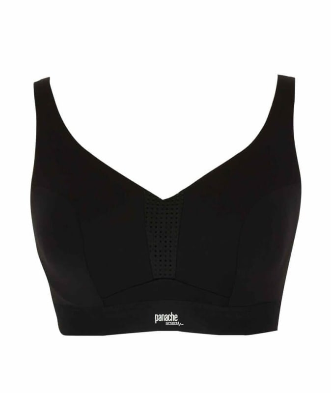 Panache Sport Ultra Perform Non Padded Underwire Sports Bra - Black Bras