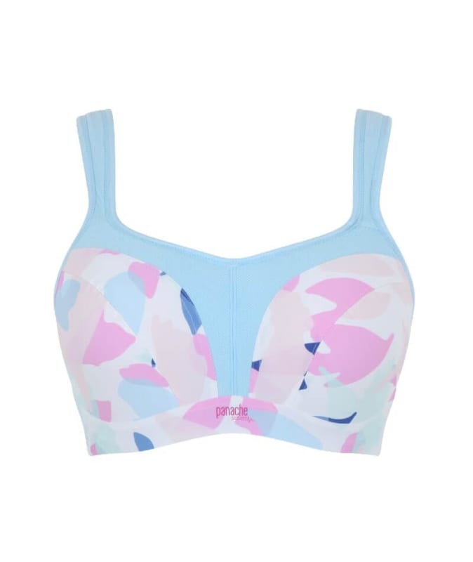 Panache Sport Underwired Sports Bra - Abstract Pink Bras