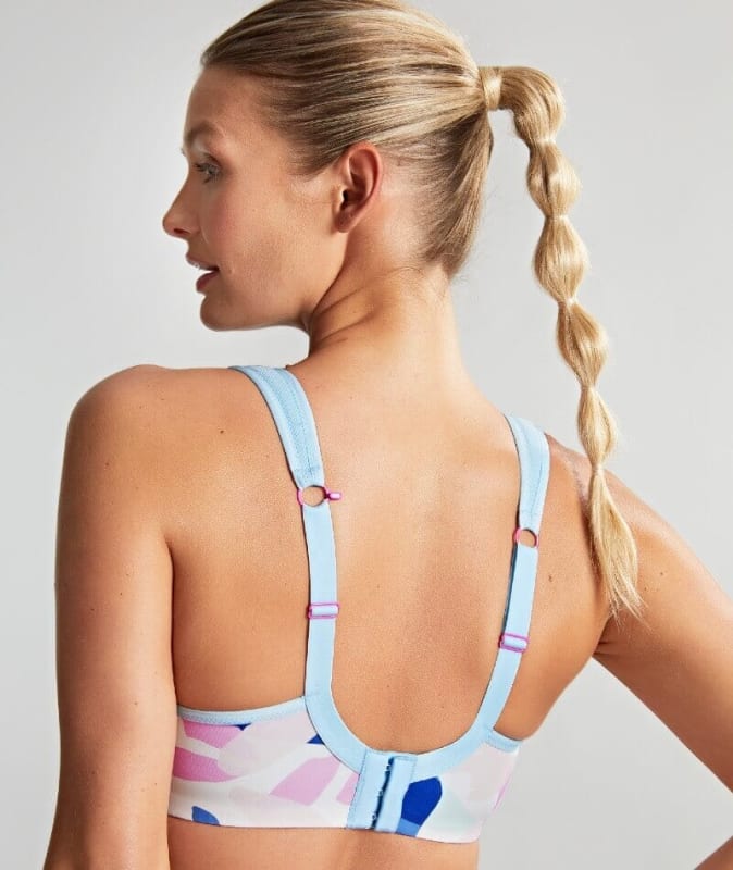 Panache Sport Underwired Sports Bra - Abstract Pink Bras