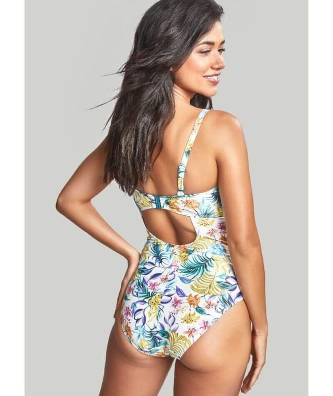 Panache Swimwear Botanical Padded Bandeau One Piece Swimsuit - Floral Swim
