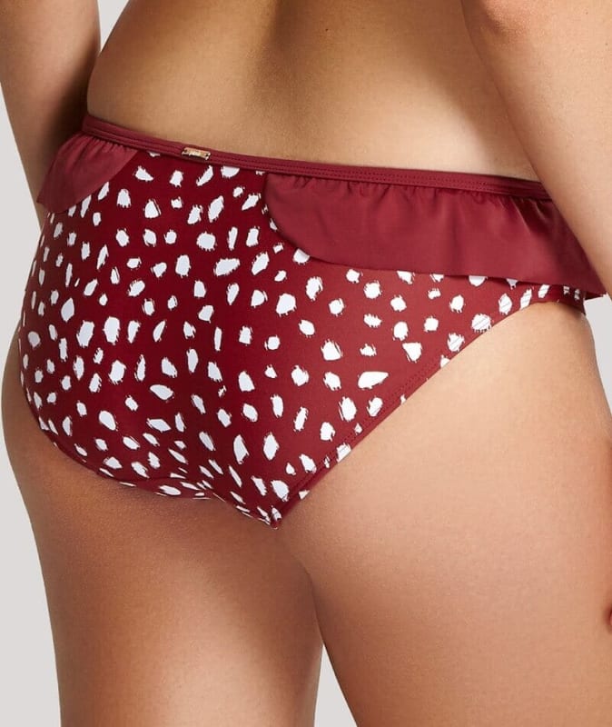 Panache Swimwear Mila Frill Pant - Brick Red Swim