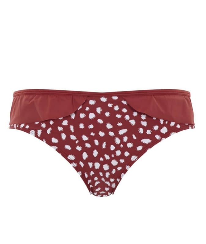 Panache Swimwear Mila Frill Pant - Brick Red Swim