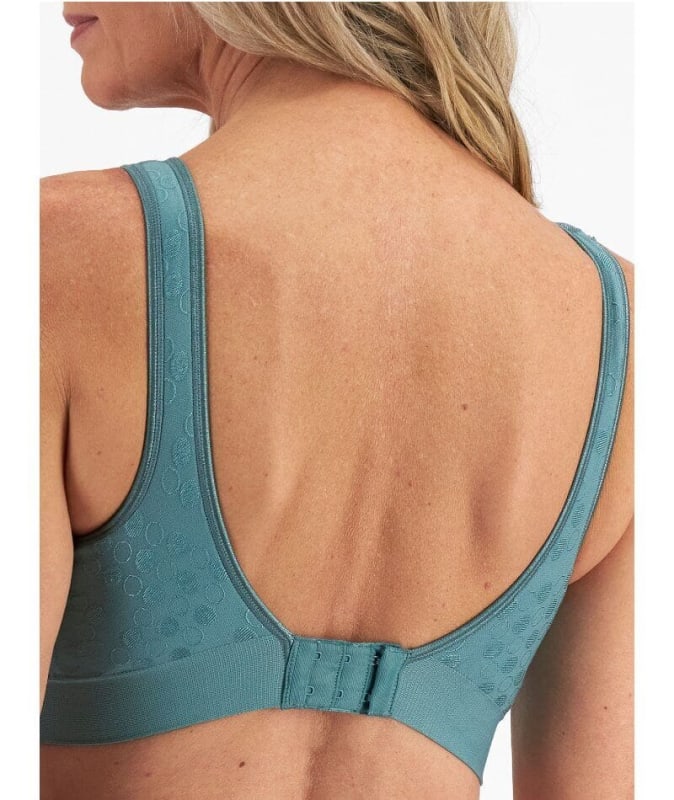 Playtex Comfort Revolution Contour Dot Wire Free Bra - Gem Green Bras