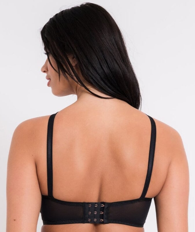 Scantilly Centrepiece Half Cup Bra - Black Bras