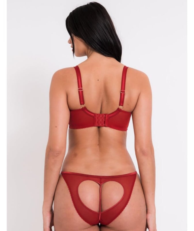 Scantilly Key to My Heart Bare Faced Brief - Rouge Knickers