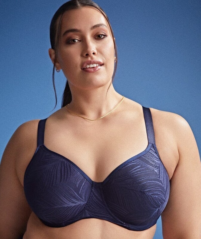 Sculptresse Illuminate Non Padded Full Cup T-Shirt Bra - French Navy Bras