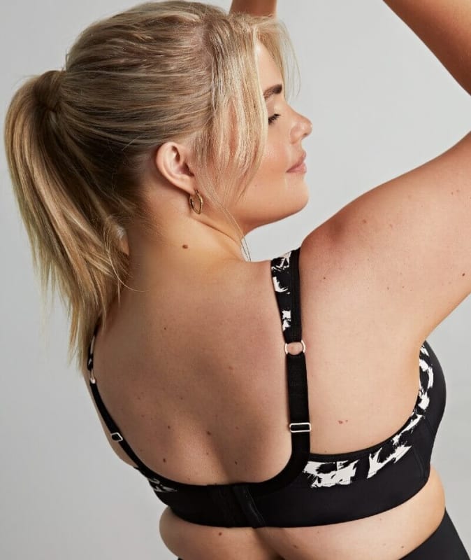 Sculptresse Non Padded Underwired Sports Bra - Mono Print Bras