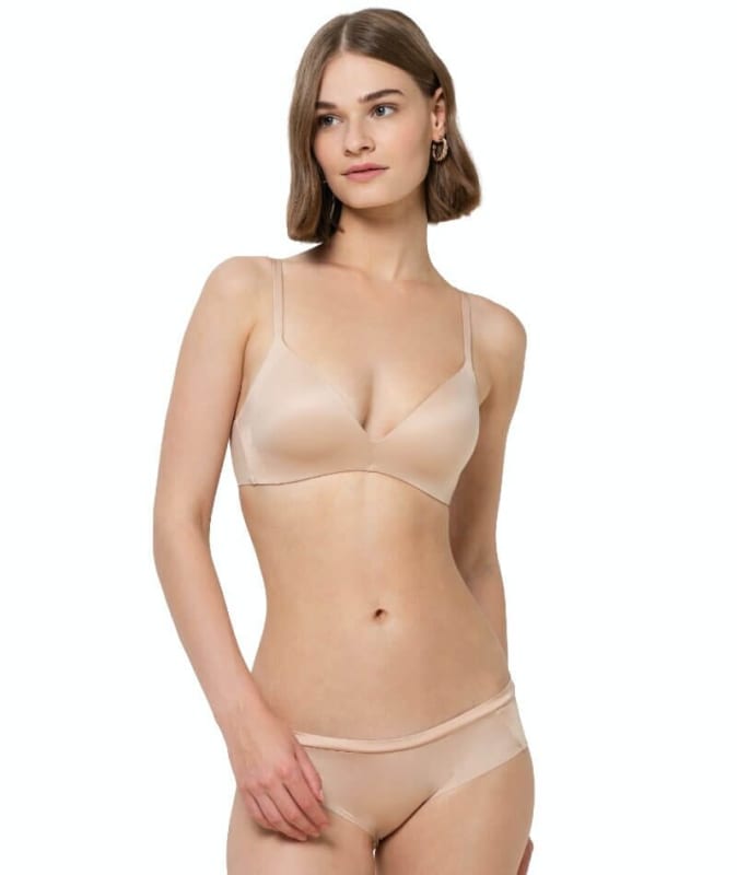 Triumph Body Make-up Soft Touch Padded Wire-free Bra - Neutral Beige Bras 