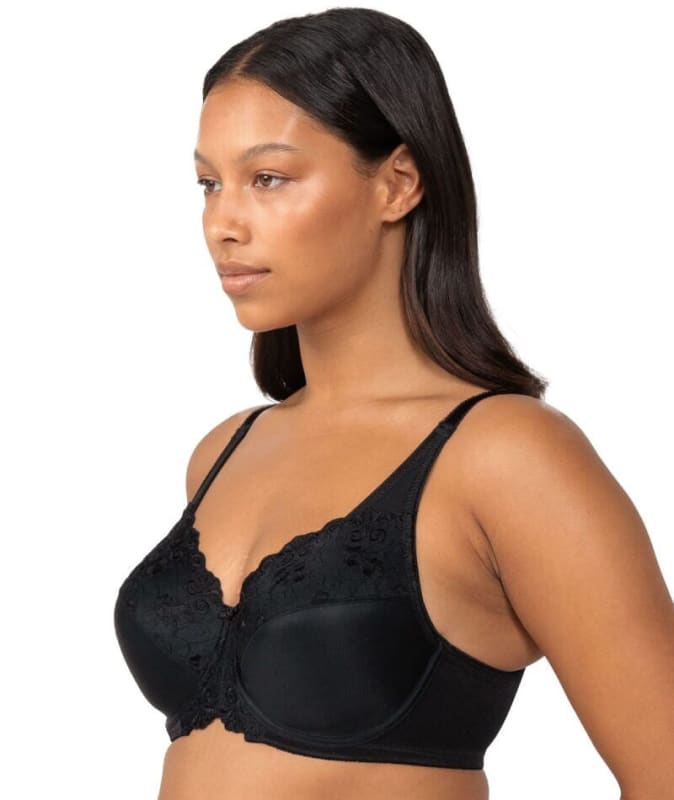 Triumph Embroidered Minimizer Bra - Black Bras 