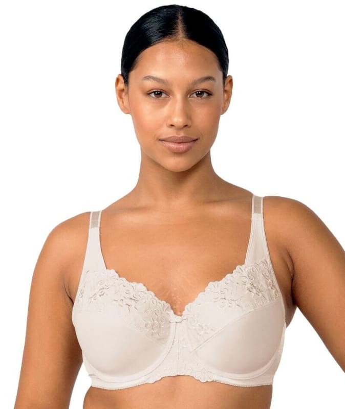 Triumph Embroidered Minimizer Bra - Fawn Bras