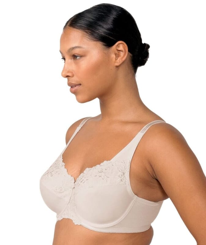 Triumph Embroidered Minimizer Bra - Fawn Bras 