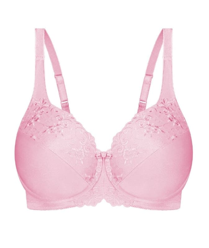 Triumph Embroidered Minimizer Bra - Framboise Bras