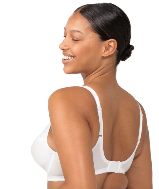 Triumph Embroidered Minimizer Bra - White Bras 