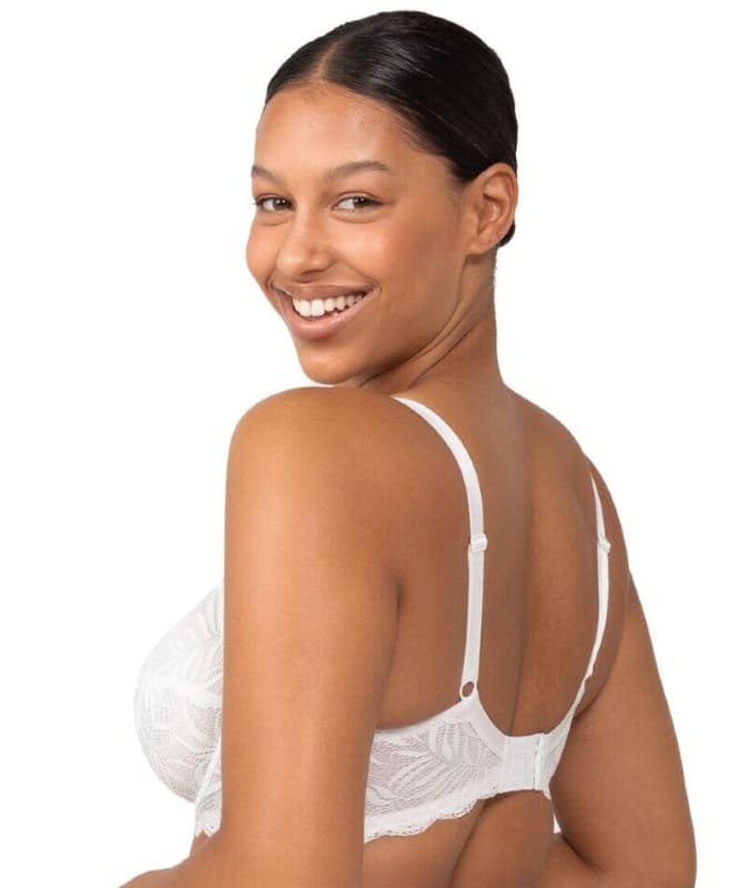 Triumph Essential Lace Balconette Bra - White Bras 