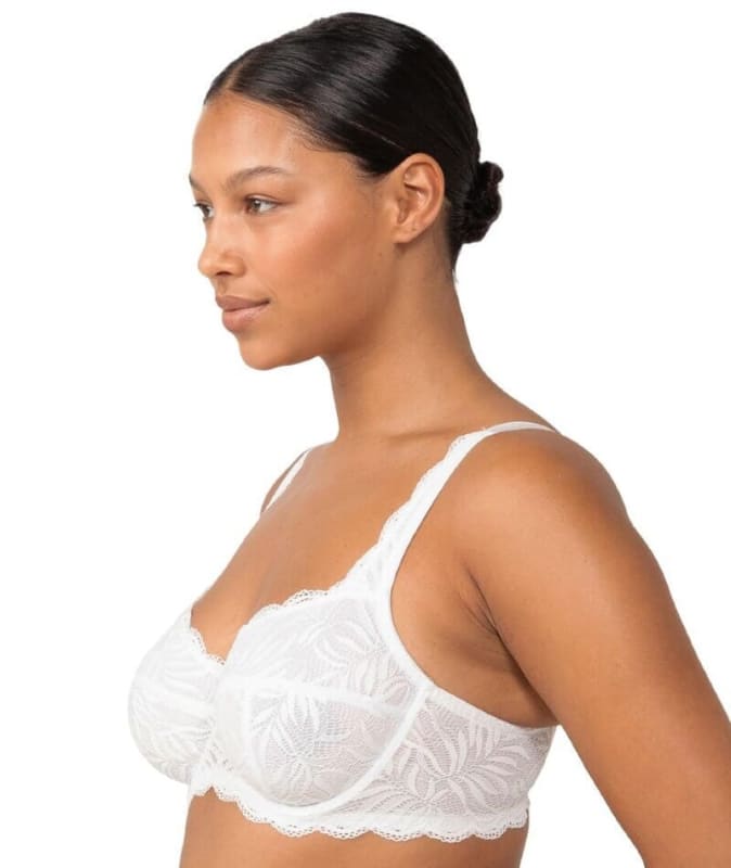 Triumph Essential Lace Balconette Bra - White Bras 