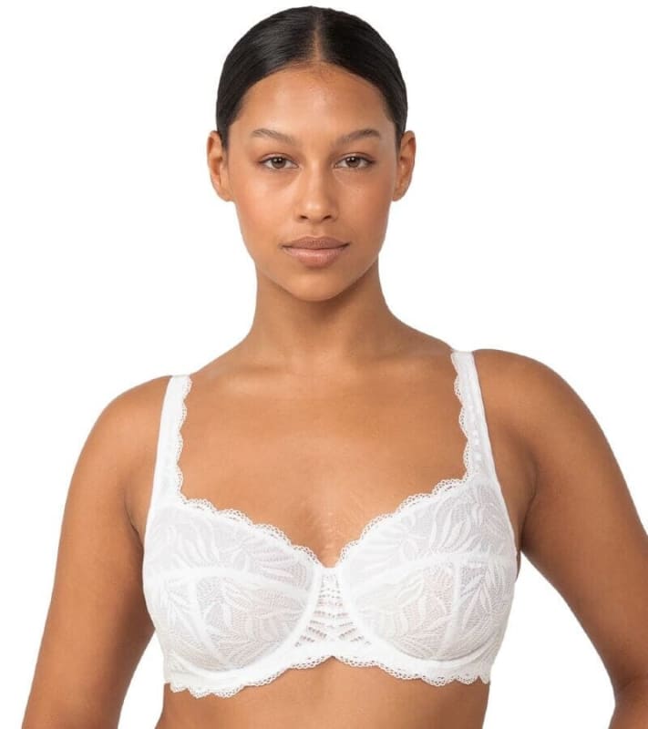 Triumph Essential Lace Balconette Bra - White Bras 