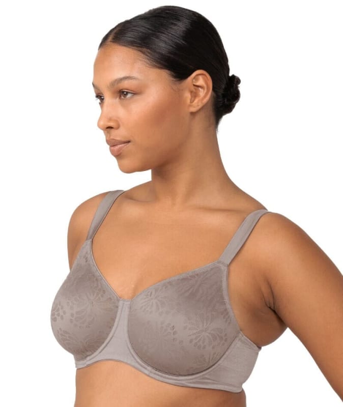 Triumph Lacy Minimizer Bra - Coffee Sugar Bras