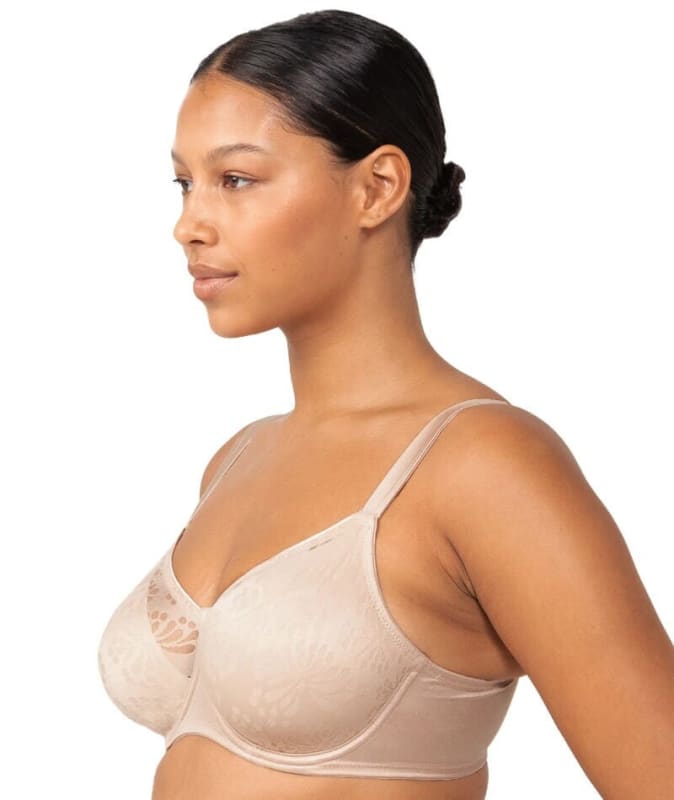 Triumph Lacy Minimizer Bra - New Beige Bras