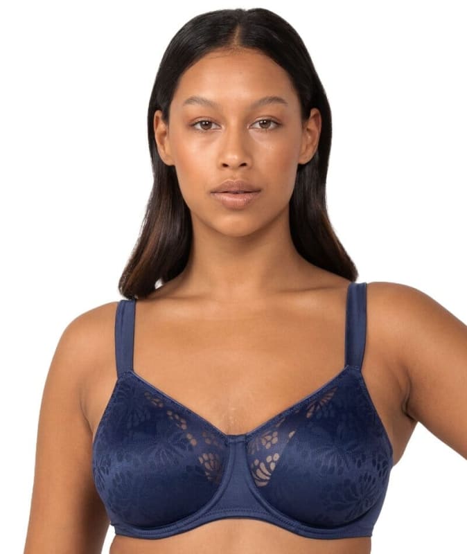 Triumph Lacy Minimizer Bra - True Navy Bras