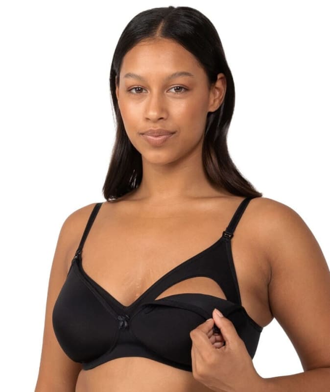 Triumph Mamabel Smooth Wire-free Maternity Bra 2 Pack - Black/Nude Bras