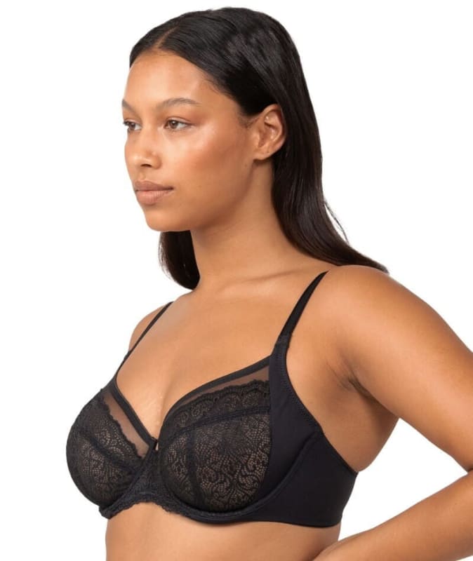 Triumph Sheer Balconette Bra - Black Bras 