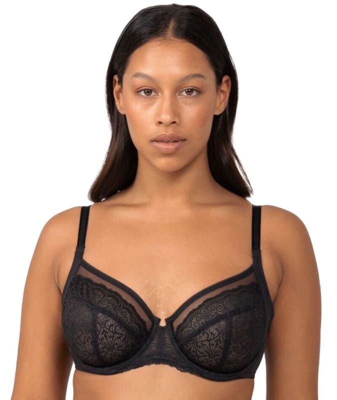 Triumph Sheer Balconette Bra - Black Bras 