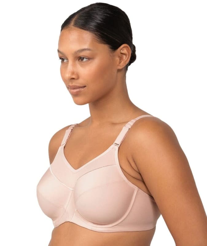 Triumph Triaction Ultra Underwired Sports Bra - Fig Pink Bras 