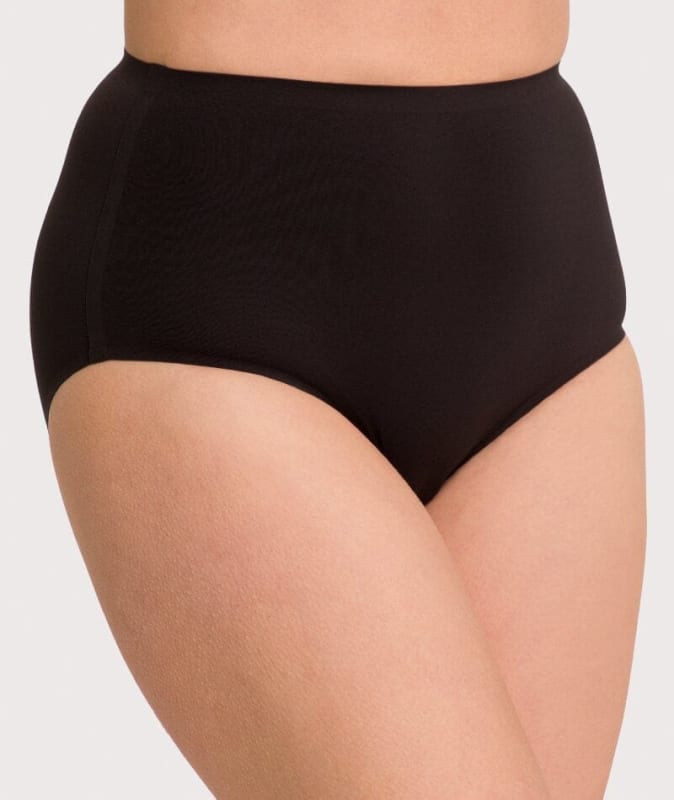 Underbliss Invisibliss No Show Seamless Full Brief 2 pack - Black Knickers