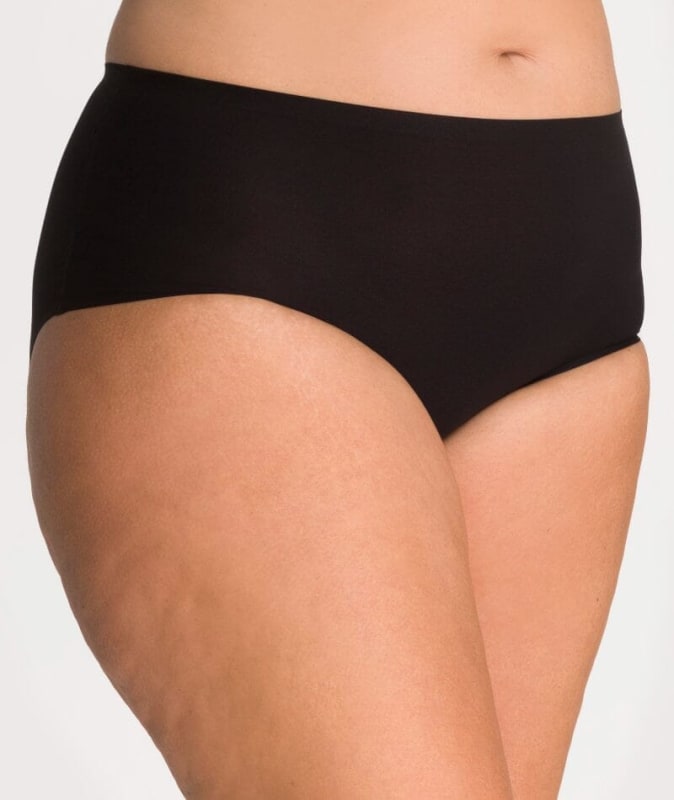 Underbliss Invisibliss No Show Seamless Full Brief 2 pack - Black Knickers