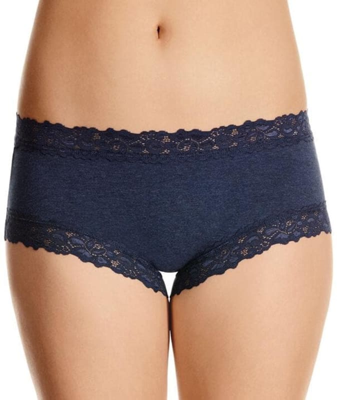 Jockey Parisienne Cotton Marle Boyleg - Ink Blue Knickers 8