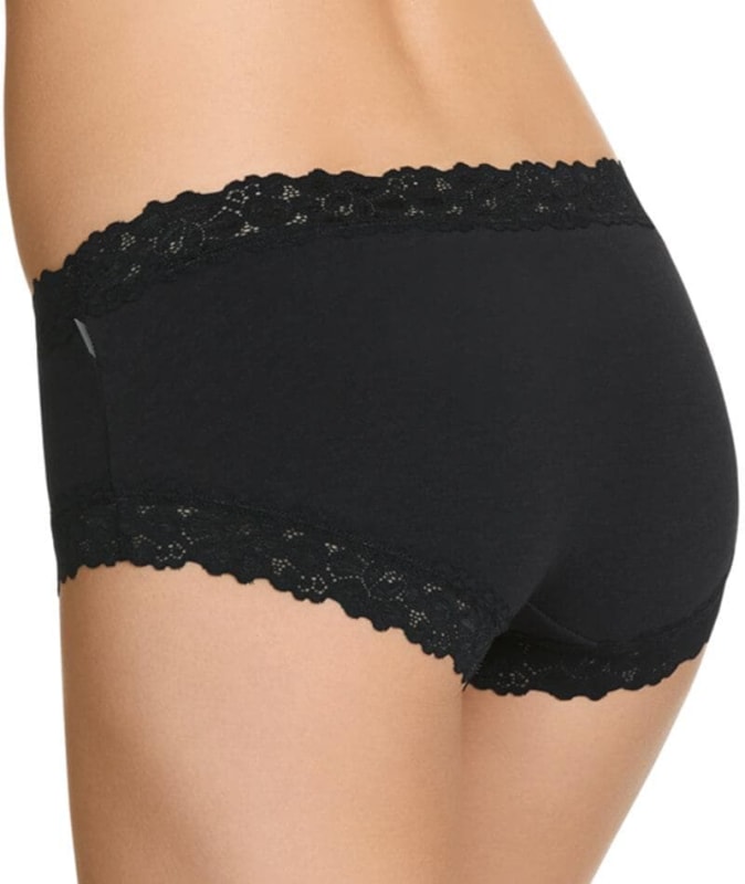 Jockey Parisienne with Bamboo Boyleg - Black Knickers